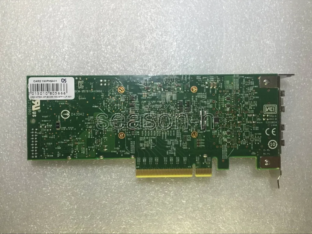 57810 Dual Port 10GbE SFP+ Converged LP CNA NIC Y40PH 10G 10Gb