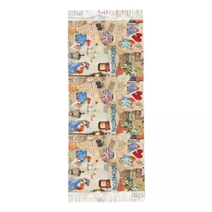 Eşarp Klasik Kahverengi Ayı Püskül kadın şal ve şal, uzun ve yumuşak, sıcak, karikatür, sevimli, günlük kullanım için kaşmir bir eşarp En çok satılan 12, doldurulmuş su samuru-no. 12