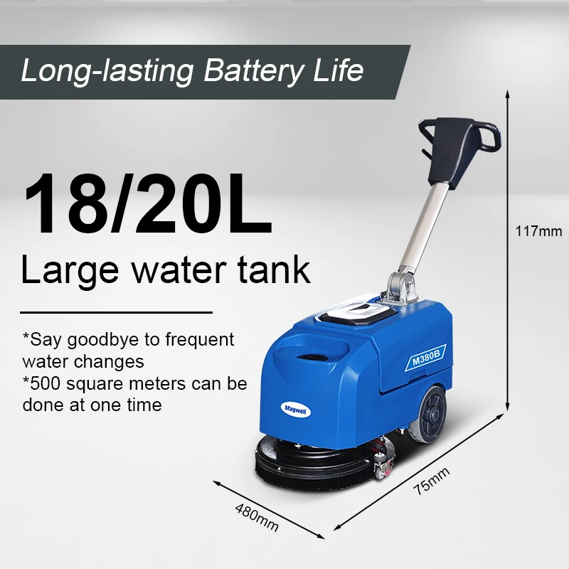 M380B Haushalts-Bodenreinigungsmaschine Walk Behind Mini-Bodenwäscher Maschinenreinigung