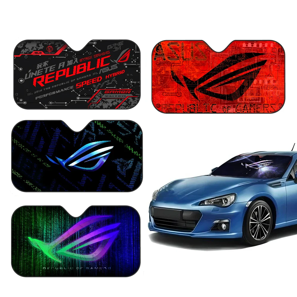 

ROG Logo Personalized Windshield Sunshade Car Cover Sun Shade Auto Sun Visor Car-covers Car Solar Protection