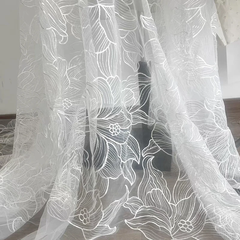 

Свадебное платье, детская одежда, платье для выступлений, платье, креативная ткань с вышивкой в виде цветов лотоса большого размера