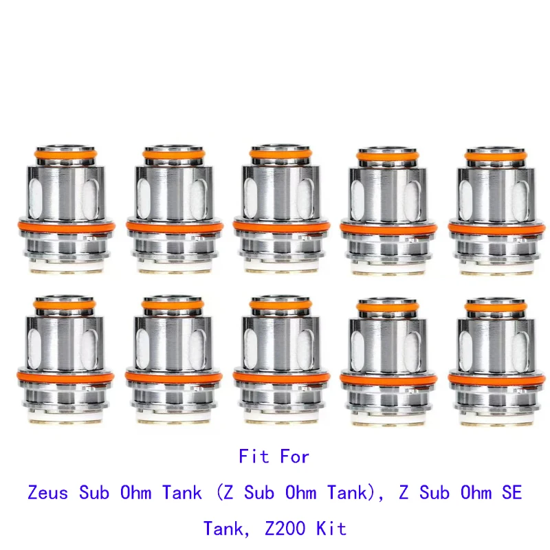 Cewka siatkowa serii Z Z1 0,4ohm Z2 0,2ohm do zbiornika Zeus Sub Ohm (zbiornik Z Sub Ohm), zbiornik Z Sub Ohm SE, zestaw Z200 (5 sztuk)