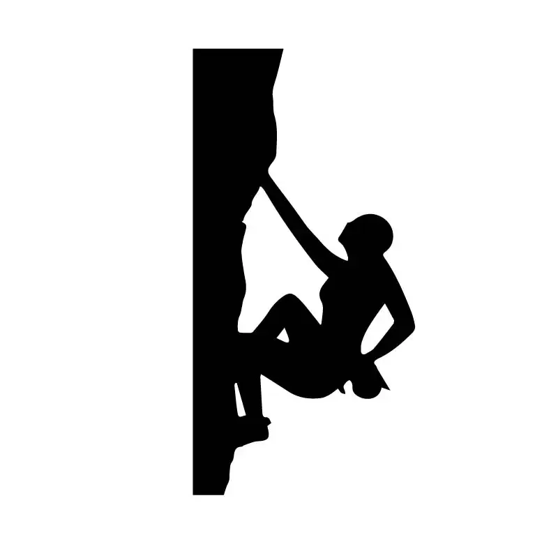 

Car Sticker Dangerous and Brave Mountain Adventurer PVC Car Decoration Accessories Sticker Creative Black/White,16cm*8cm