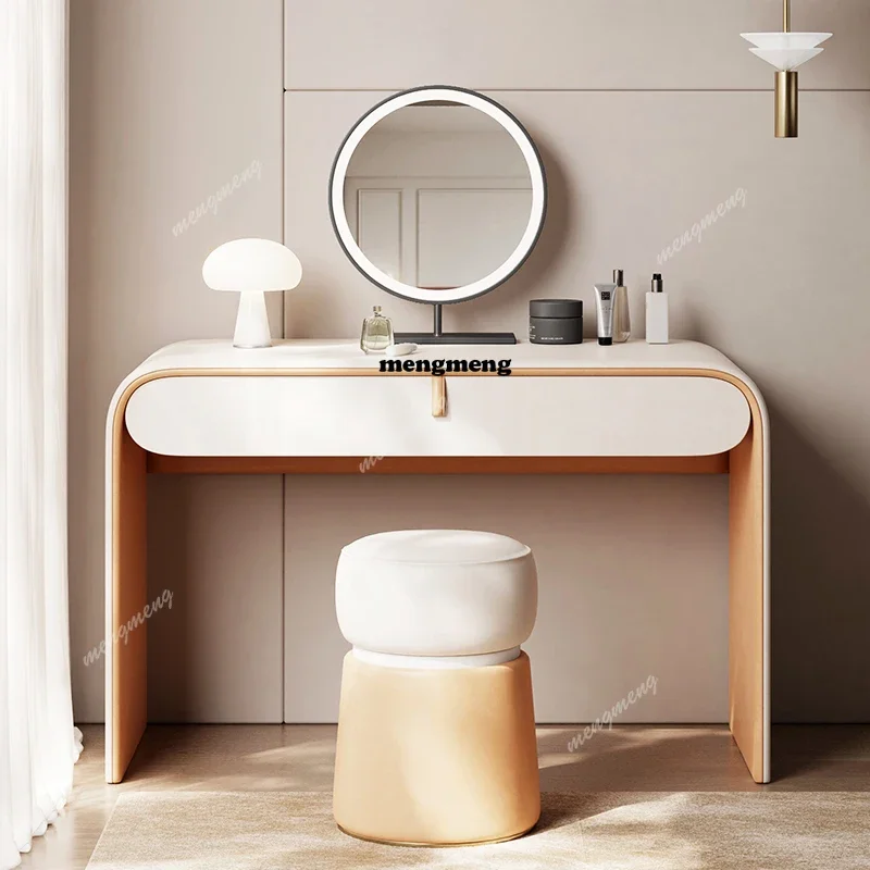 

Z136Trendy Mirror Esthetics Vanity Table Modern Luxury Makeup Storage Vanity Table Nordic Simple Penteadeiras Bedroom Furniture