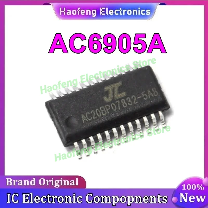 10PCS 100% New AC6905A SSOP24 lossless decoding Bluetooth chip IC