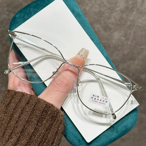 Imagen 2 del producto Gafas de lectura ligeras y sencillas, gafas ultraligeras sin presión, lentes transparentes Unisex, gafas de protección ocular antiluz azul