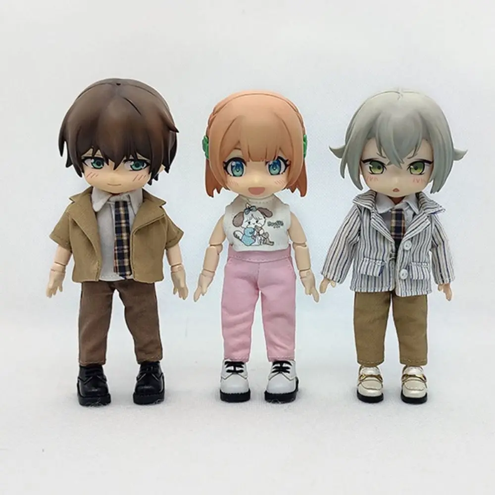 High Quality Fashion Clothes Cute Mini Jeans Pants Denim Trousers for 1/11 OB11/Obitsu11Dolls/1/12Bjd Accessories