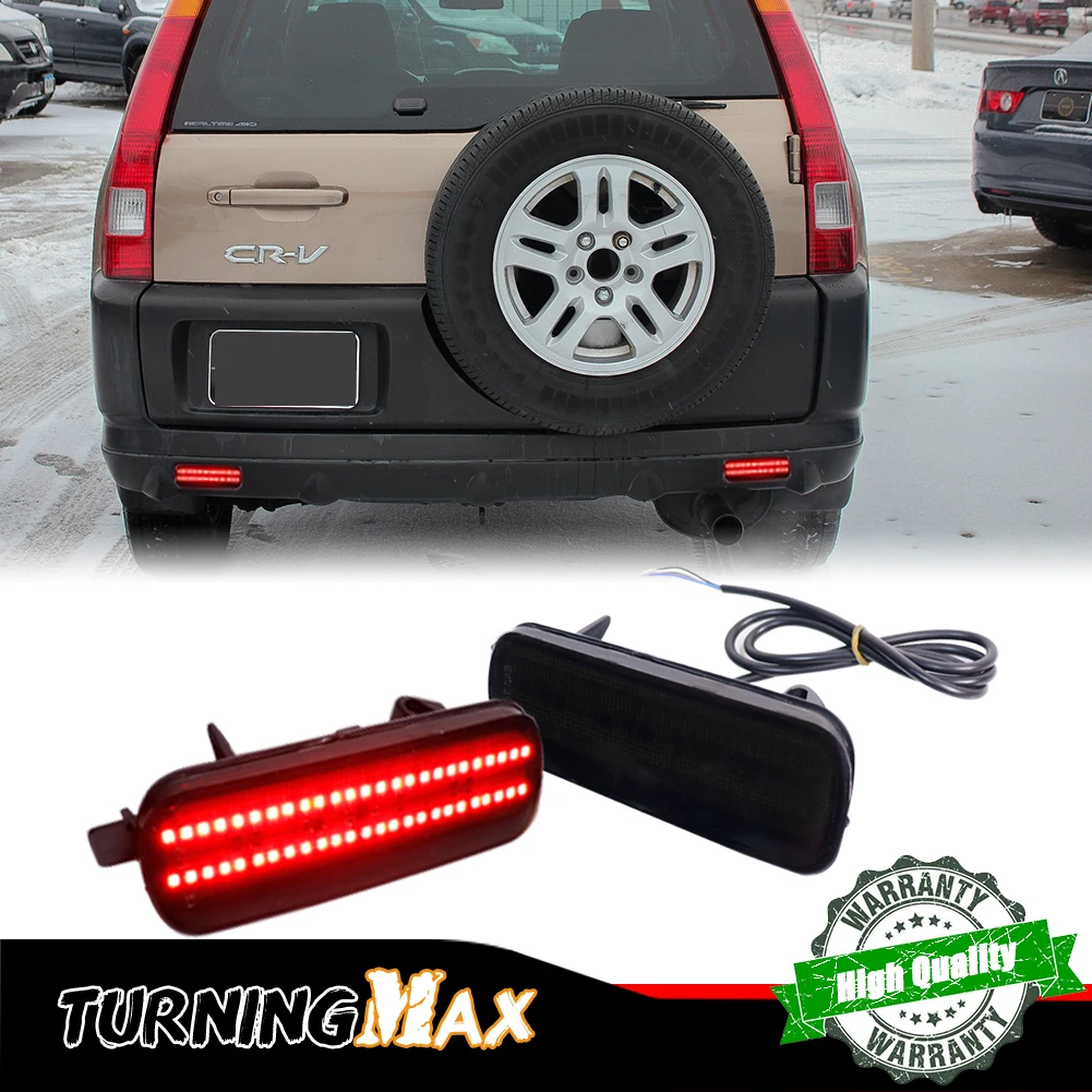 

2 шт. отражатель заднего бампера автомобиля, противотуманные фары, противотуманные фары для HONDA CRV RD5 RD7 2001 2002 2003-2007, противотуманные фары, противотуманные фары, Стайлинг автомобиля