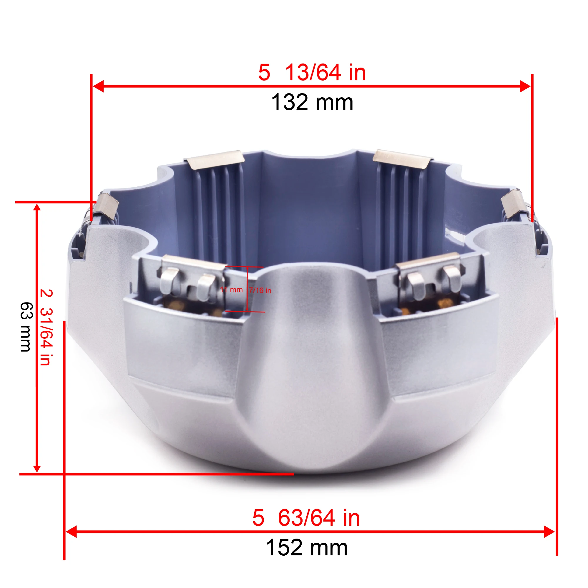 خارج القطر من rhinotuning 4pcs 152mm / 5.99 " داخل القطر 132mm / 5.20 " السيارات محور العجلة غطاء مركز ، تنطبق على 1992-1996 طراد 4260360 200 تاي 044 / 045 أجزاء
