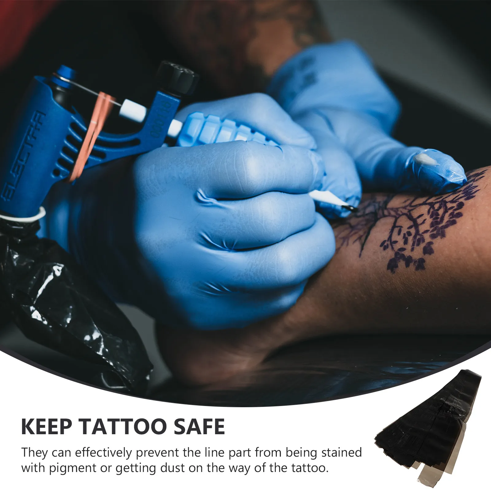 

100 шт. одноразовых пакетов для кабелей и клип-кордов, чехлы для тату-машинок, защищающие инструменты от загрязнений, эффективные пакеты для клип-кордов