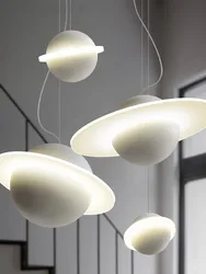 Modern Minimalist Jupiter Ring Pendant Light for Living dining Children's Room Bedroom kitchen island Salon decor hanging lamp