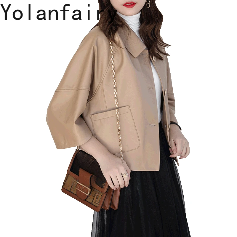 High Quality Genuine Leather Jackets Women Spring Autumn 2024 Real Sheepskin Coat Female Simple Women's Coats Casaco Zjt2088