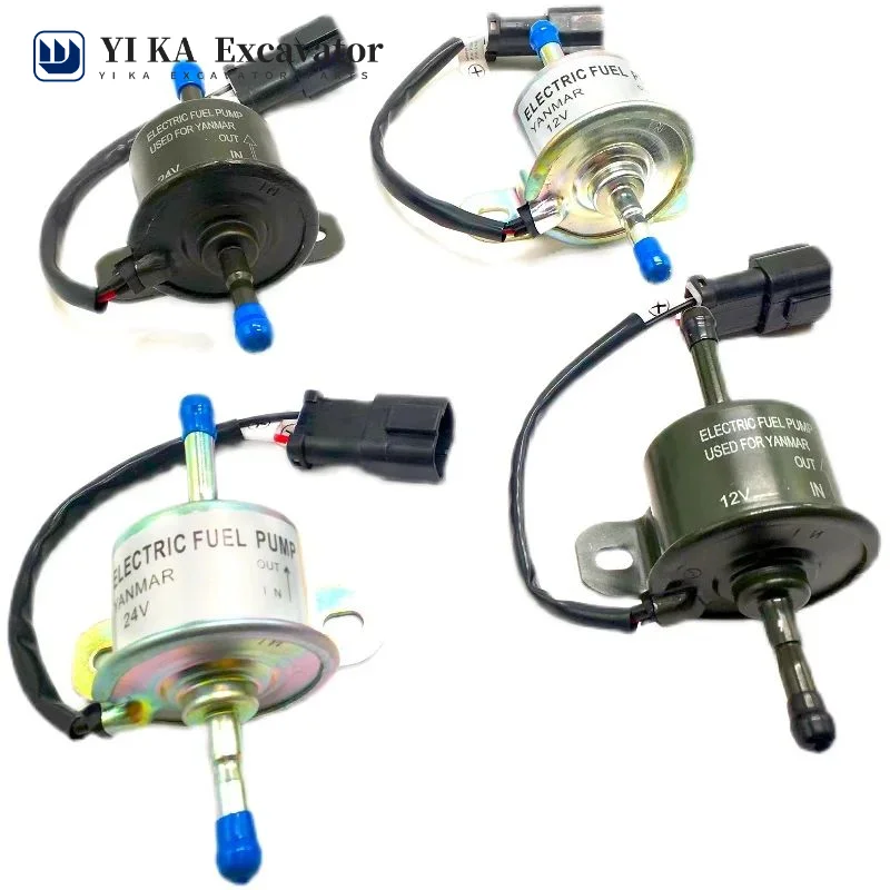 

For Yanmar Electronic pump Fuel pump excavator 24V fuel pump External 12V mini gasoline pump plus diesel pump