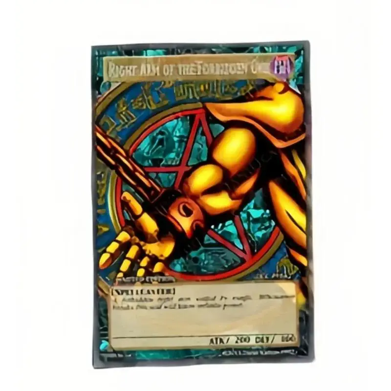 Yu Gi Oh card Exodia Right Leg Left Arm of The Forbidden One English Version 5 Sheets DIY Action Toy Figures Game Collection