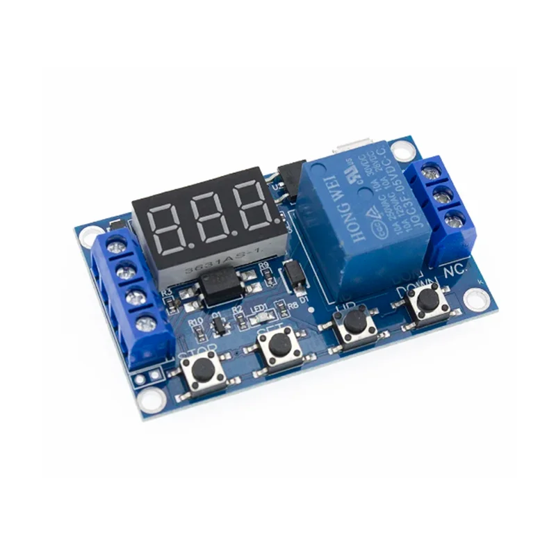 New 6-30V Relay Module Switch Trigger Time Delay Circuit Timer Cycle Adjustable