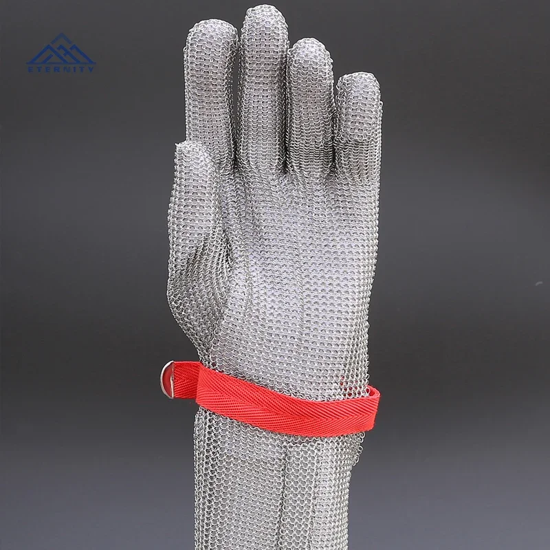 High Performance Stainless Steel Mesh Wire Gloves For Butcher Workman Protect Hands from knife long sleeve Glove