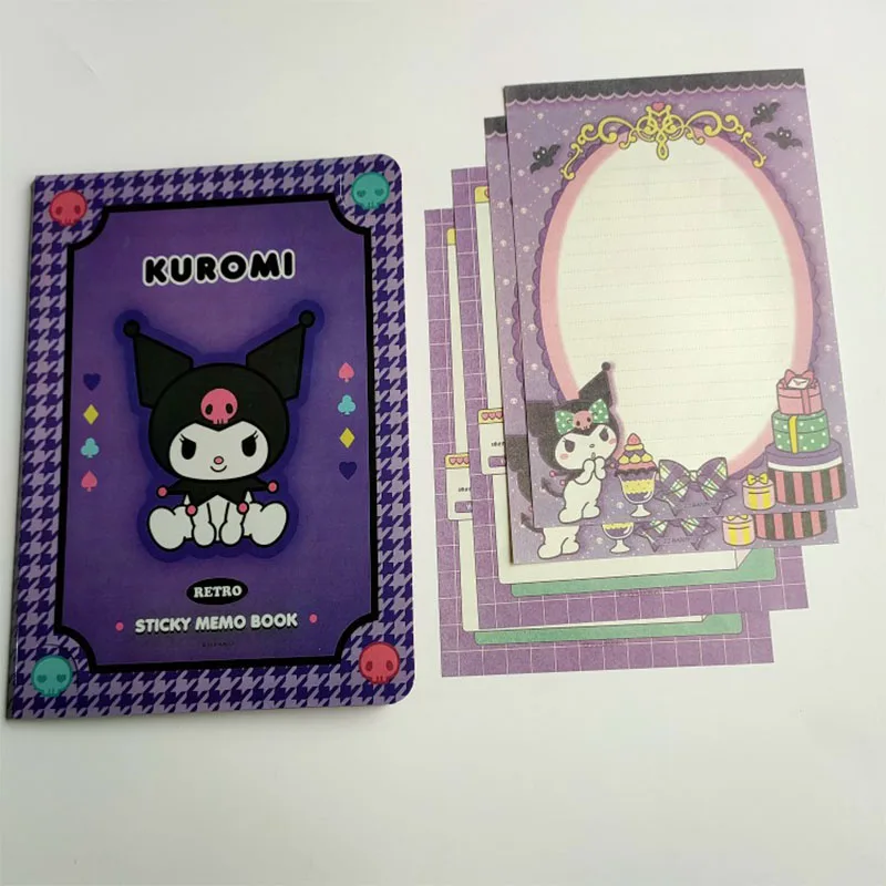 SanrioHello Kitty Kuromi Adesivo Combinazione Adesivo Notebook Carino Convenienza Adesivo N Volte Adesivo Manuale dei cartoni animati Notebook