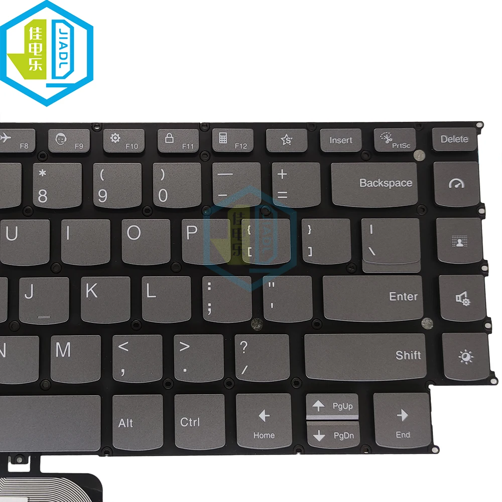Imagem -05 - Teclado de Substituição para Lenovo Laptop Keycaps Prata Backlit Eua e Inglês Backlight Yoga 914iap7 em 14iap7