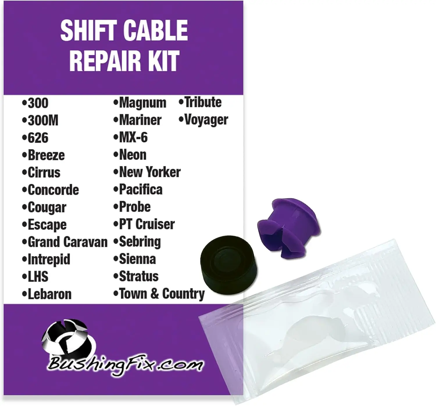 

BushingFix CH1Kit Ремкомплект троса переключения передач для Jeep, Chevrolet, Chrysler, Dodge, Ford, Mazda