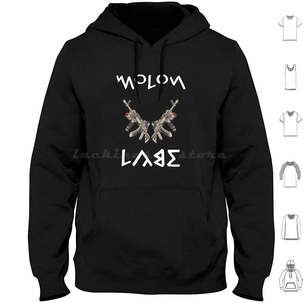 Molon Labe Hoodies Long Sleeve 2nd Amendment Gun Guns Ar 15 Tyranny Vaccine Grey Red Dot Rifle Nra 45 Trump Usa 1777