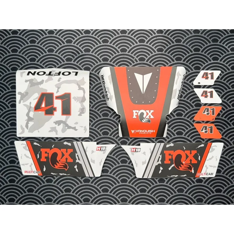 

Aluminum Alloy Body Shell with UDR Sticker Painting Fox Kit for 1/10 RC Crawler Car D1RC VP H10 Titanium Alloy Pipe Rack Phoenix