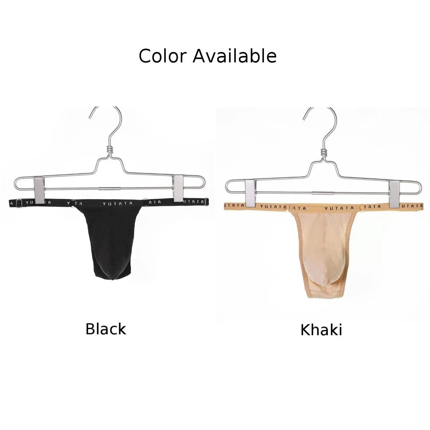 Culotte Sexy Bulge Powder String pour Homme, String Bikini, Culotte String, Taille Réglable, Style Document Solide, Taille Basse