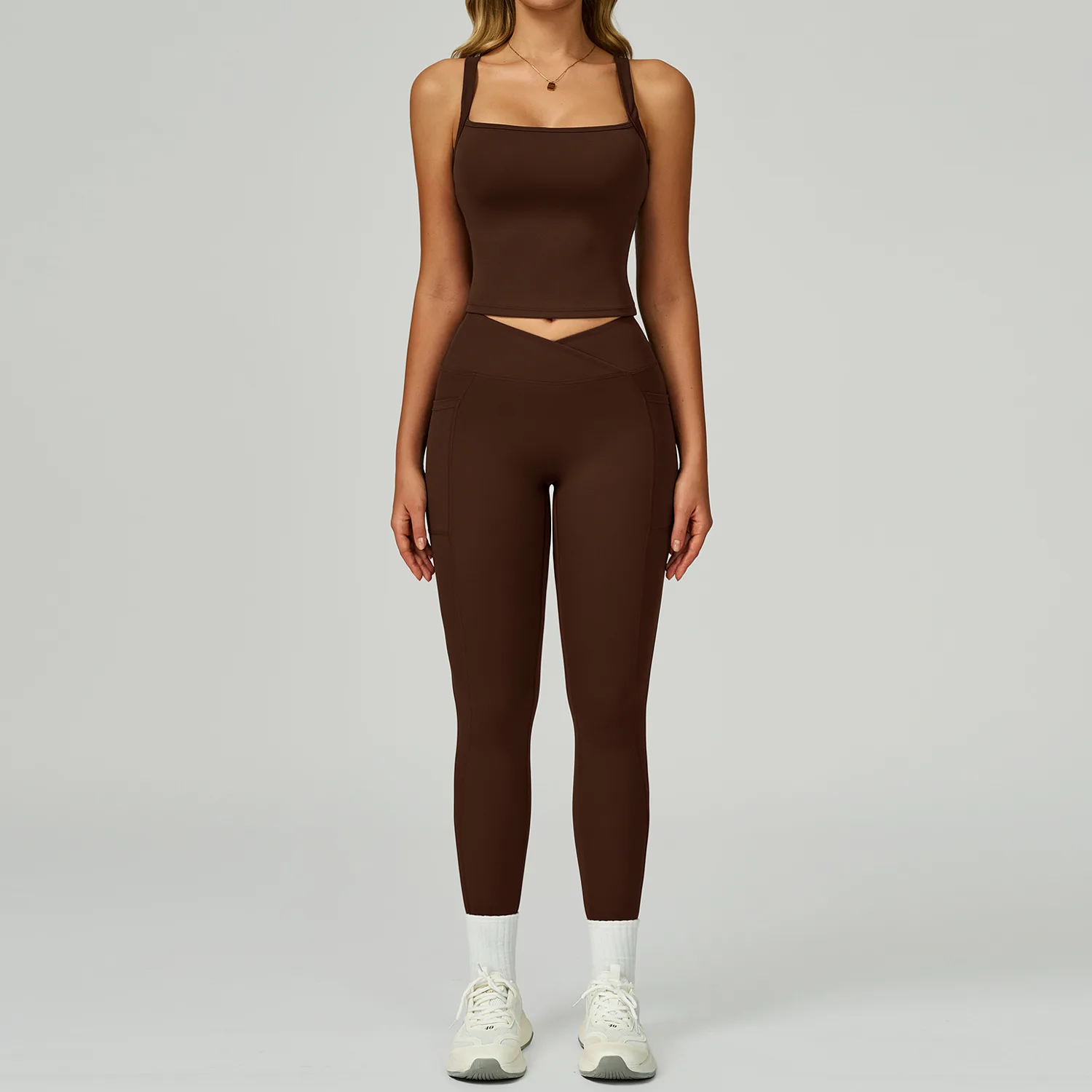 Yoga Outfits Women Tracksuit Yoga Set 2PCS Gym Set Workout Clothes for Women High Waist Leggings Sports Bra Suit Female Clothing