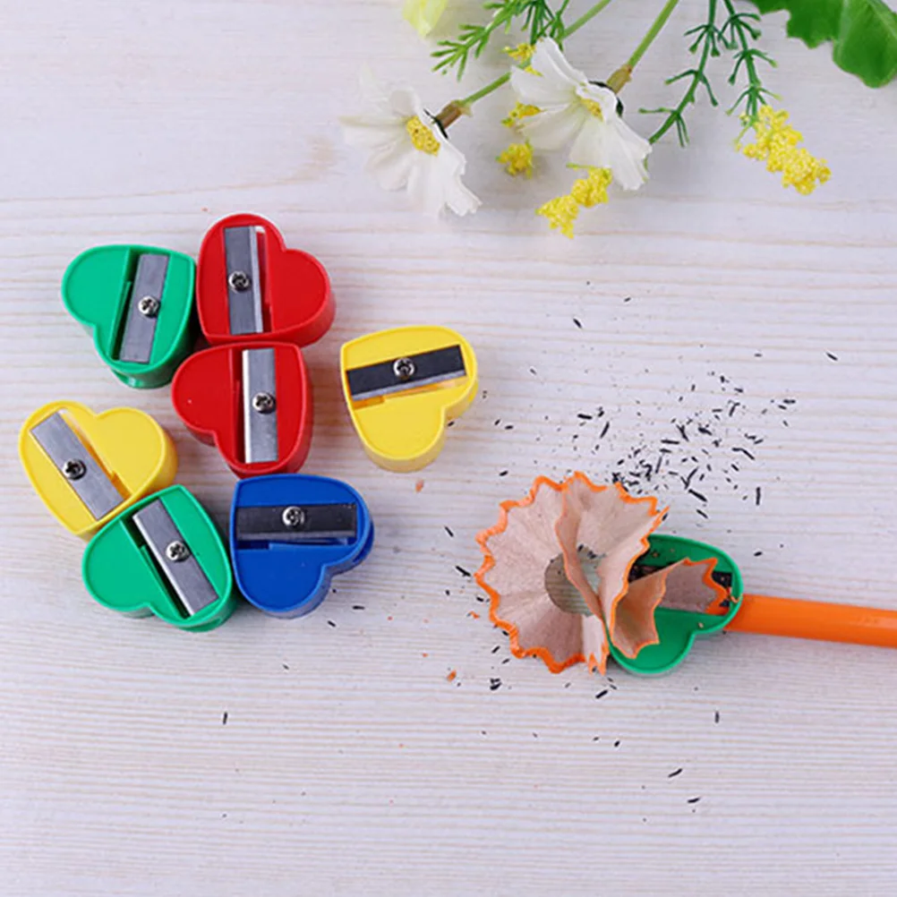 Imagem -04 - Hand Held Pencil Sharpener para Crianças Abs Crayon Papelaria Pequena Modelagem Manual 40 Pcs