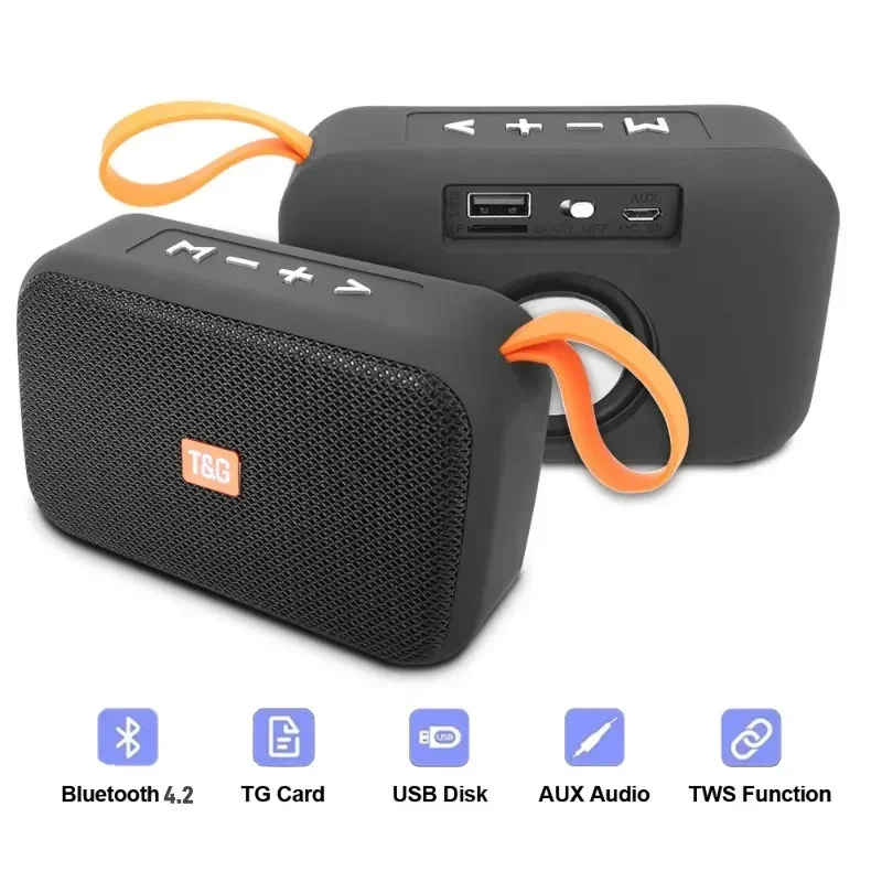 Speaker TG506 Portable Mini Wireless Soundbar Bluetooth 5.0 Outdoor Indoor HIFI Loudspeaker Support TF Card FM Radio Waterproof