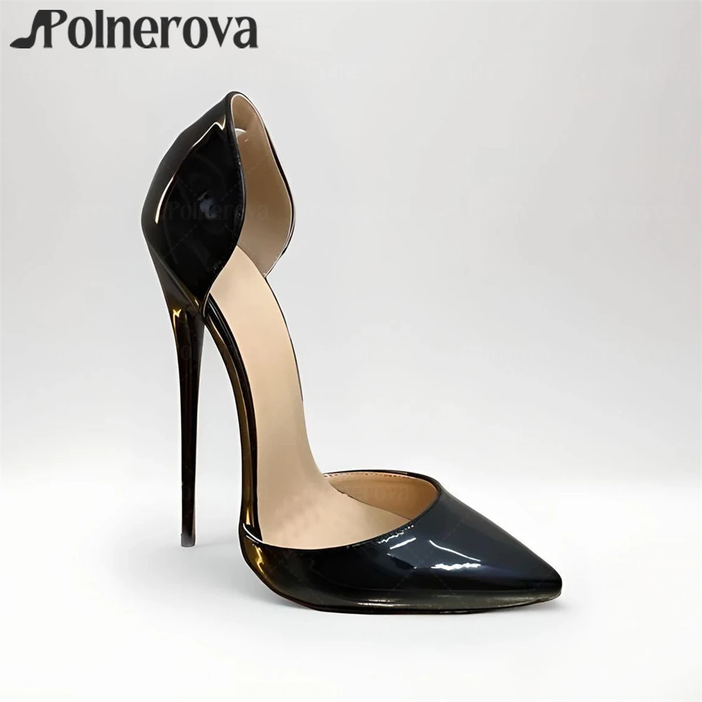 16cm Stiletto Pumps Sexy Style Slip-On Stilettos Pointed Toe Handmade Women's Shoes Custom Multicolor Leather Shallow High Heels