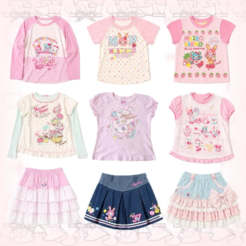 Süße Niedliche Kawaii T-Shirts für Frauen Japanischer Y2K Retro Kurzarm Crop Tops Lässige Tägliche Streetwear Trendige Oberteile Passend zu Allem