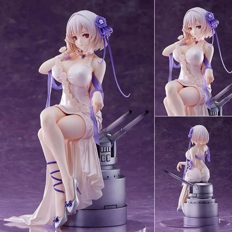 

21 см фигурка Azur Lane GK HMS Sirius, фигурки героев, белая роза, ПВХ, коллекция аниме, модель, статуя, игрушка на день рождения для детей, подарок