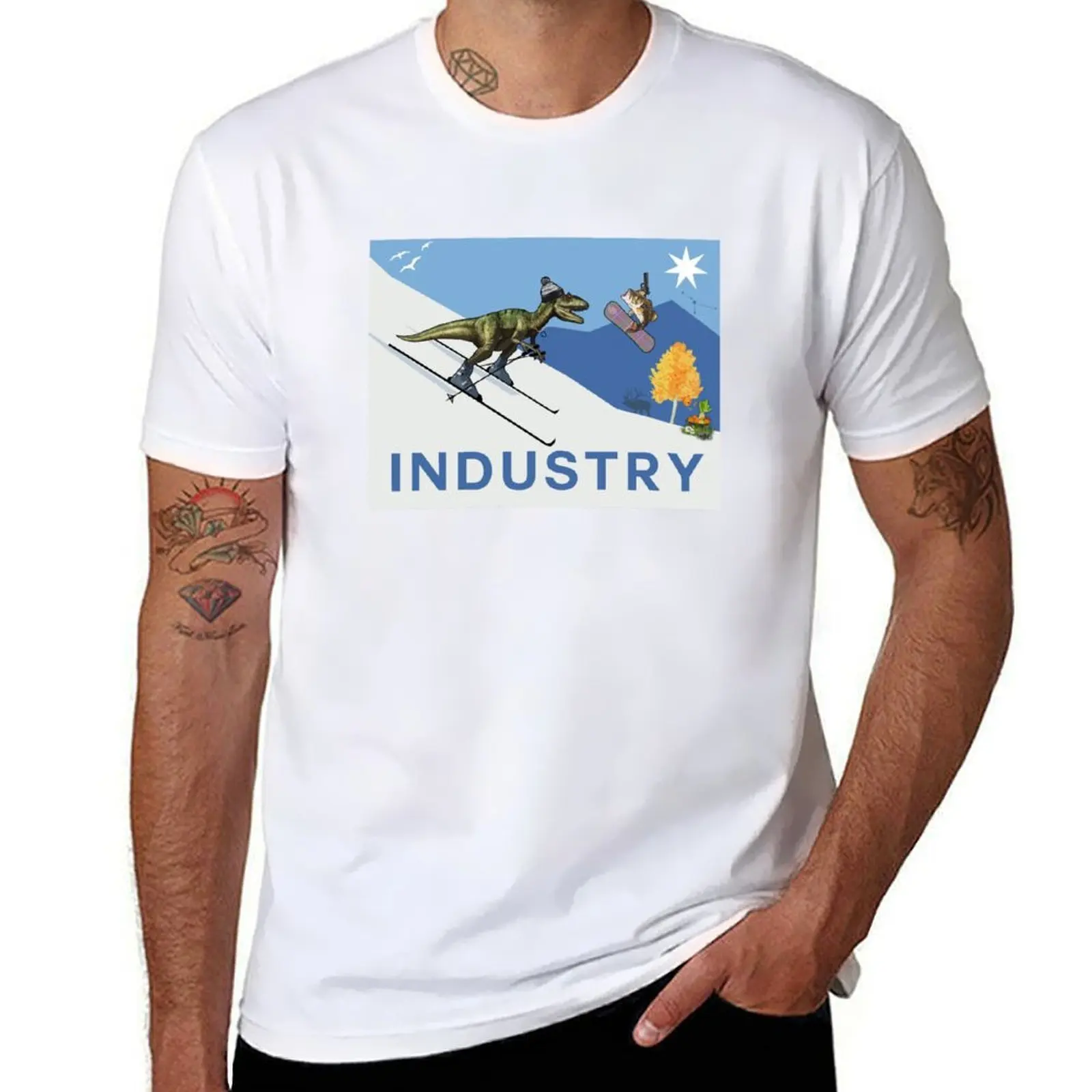 

industry T-Shirt cotton t shirts man 100% t shirt men 100% cotton luxury brand T-Shirt