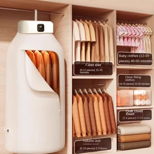 Secador elétrico multifuncional com controle remoto, secadores de lavanderia, armário doméstico, máquina de piso, ar quente, temporização, roupas, casa 10 principais vendas para secar roupa - №6