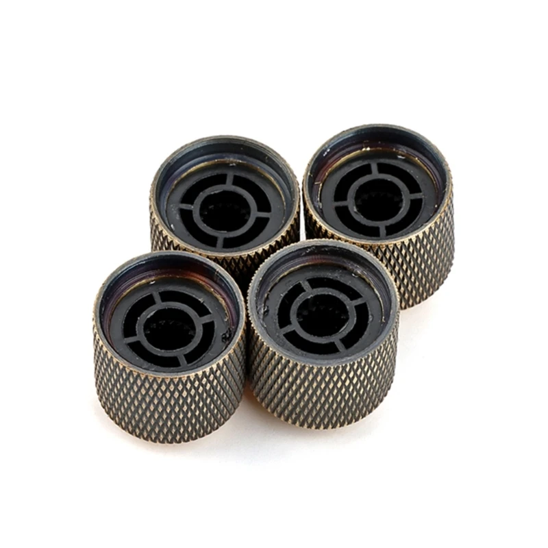 4Pcs Metal Volumes Tone Control Knobs Electric Guitar Bass Knobs Potentiometer Knobs Instrument Accessorys Easy to Use