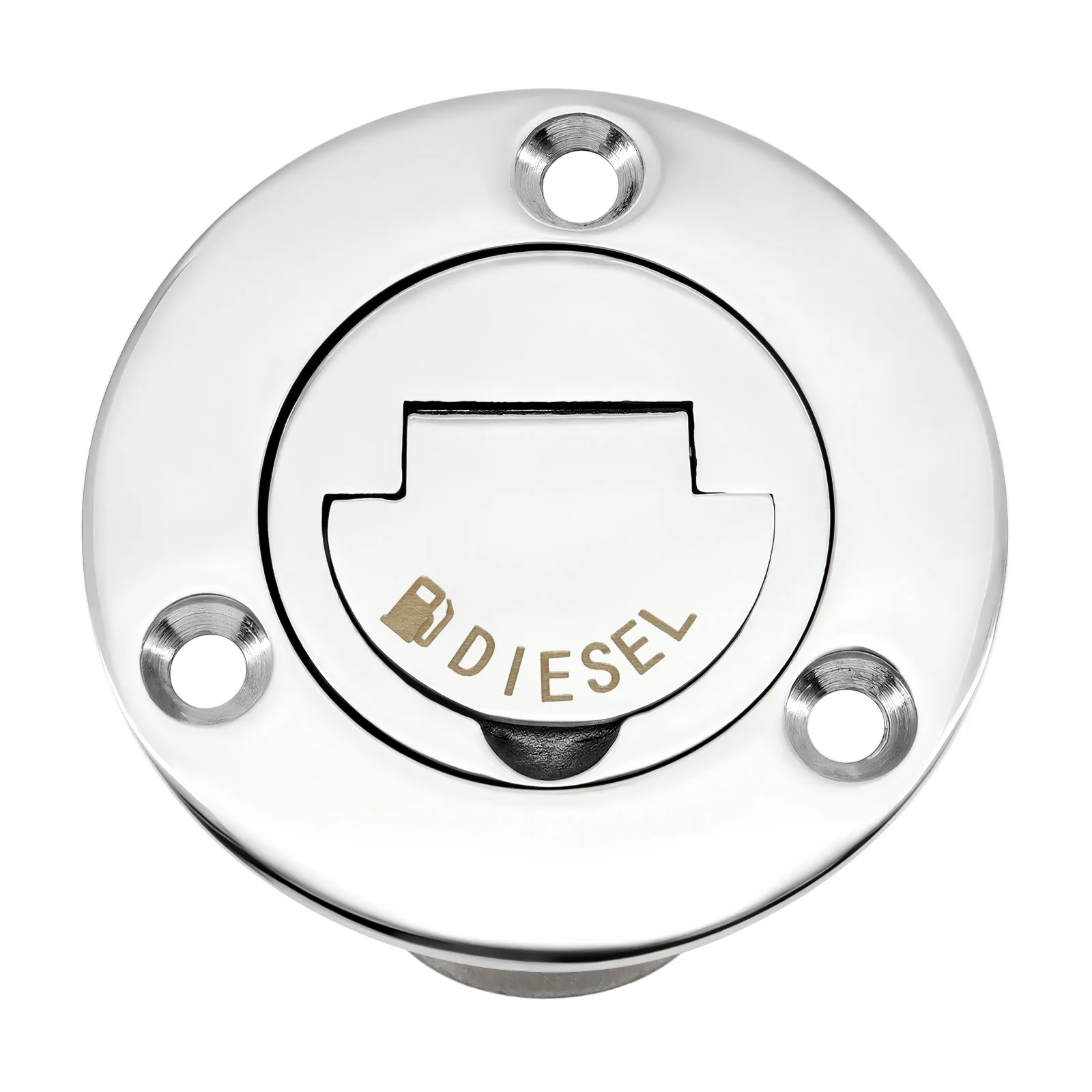 38mm/50mm Edelstahl-Deckfüllkappe für Kraftstoff, Diesel, Gas, Abwasser, Deckfüllkappen für Marine-Bootszubehör – Detail 3
