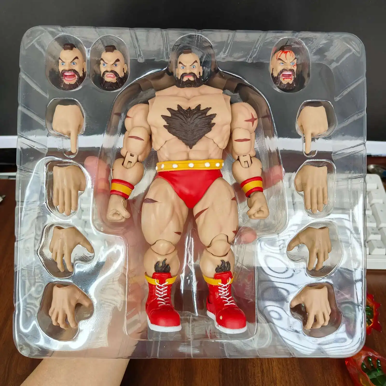 ألعاب ستريت فايتر شخصيات عاصفة الحركة ST ZANGIEF المجموعة النهائية تشالنجرز Zangief تمثال ألعاب نموذجية متحركة