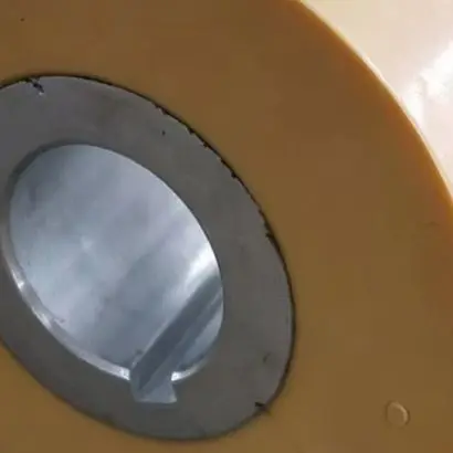 Replacement Roller for Wood Milling Feed Systems Designed for Seamless Integration with Existing Round Shaft Mounting