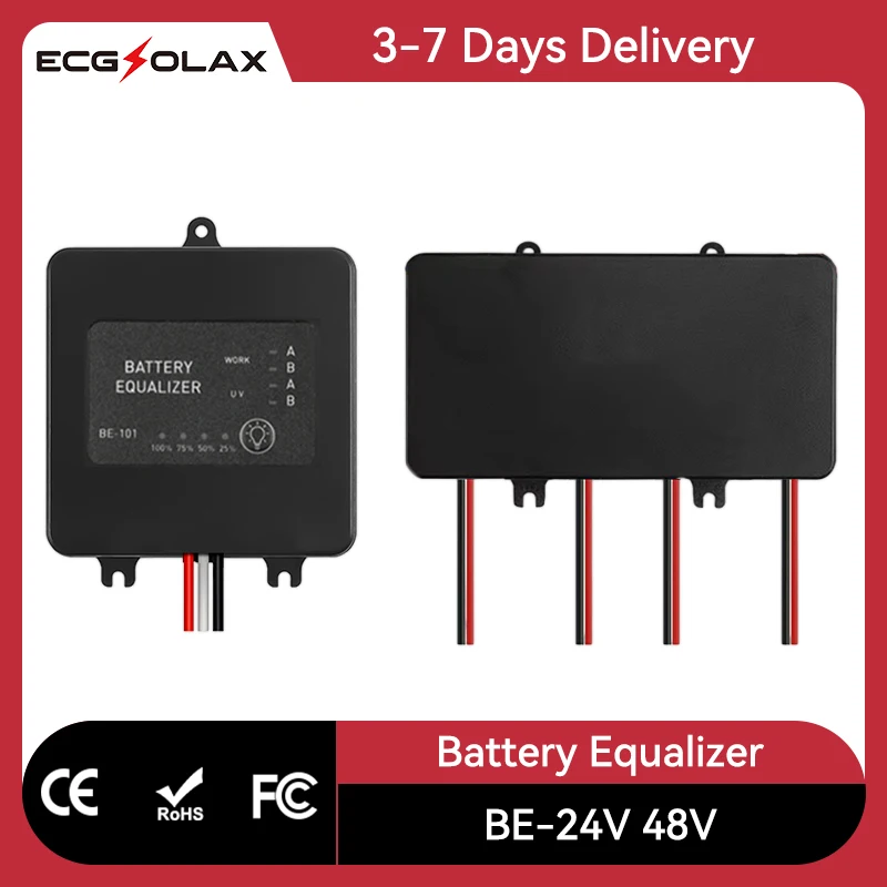 

Эквалайзер ECGSOLAX: совместимый с 24 В и 48 В, идеально подходит для свинцово-кислотных и литиевых аккумуляторных систем.
