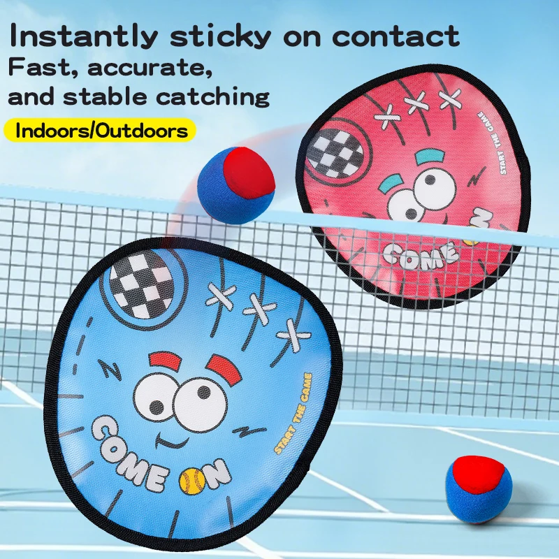 

Kids Suction Ball Set, Throw and Catch Ball, Sticky Target Ball Game, Suction Paddle Ball, Hand Catch Ball