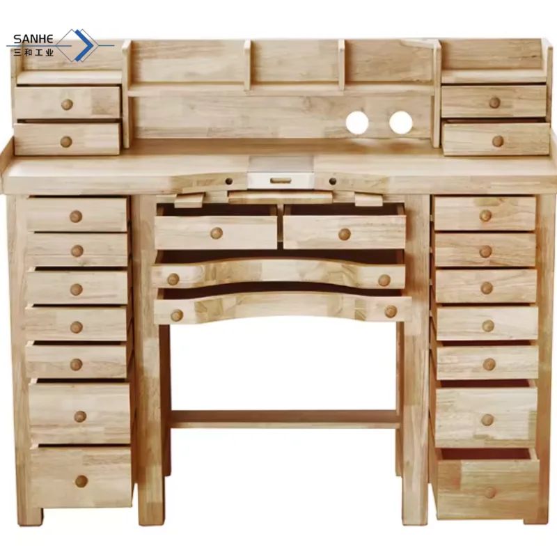 Solid Wood Workbench for Jewelry Gold Smith Tools & Woodworking Premium Quality Workstation