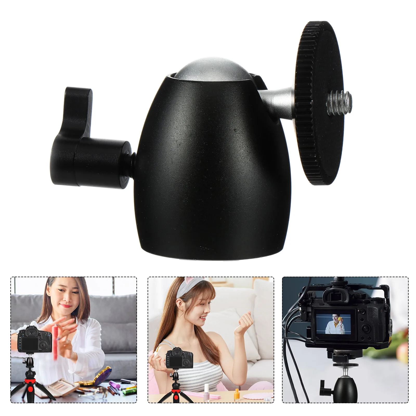 

2pcs Small Ball Head for DSLR Camera Accessories 1 4 Adapter Holder Tripod Bracket Aluminum Durable Photography Studio