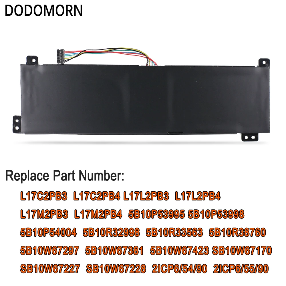 DODOMORN L17L2PB3 Laptop Battery For Lenovo V130-151KB V130-15IGM V130-15IGM(81HL) V130-15IKB V330-14IKB V530-15IKB V330-15ISK