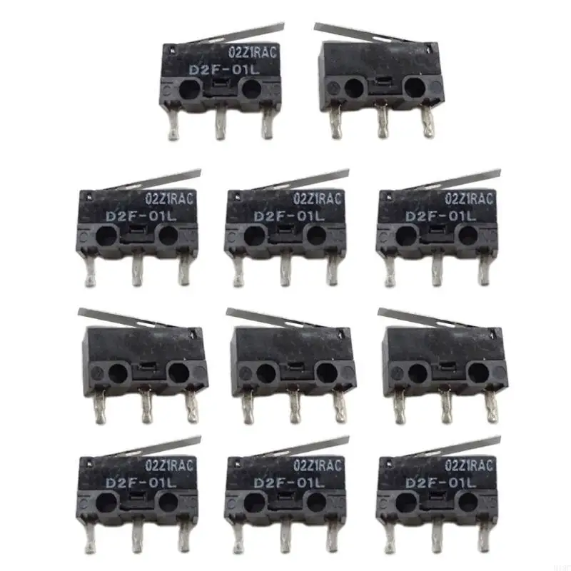 Mouse original MicroSwitch D2F-01L Switches limite 10milion cliques Japão DOT cinza 1.47N 2PCs/10pcs