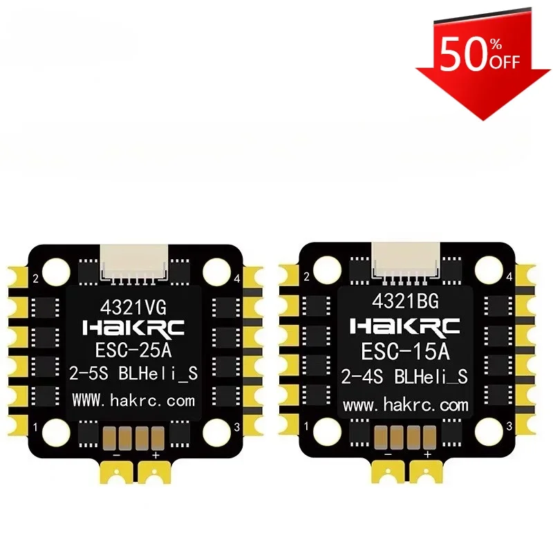 UniFly1pcs/lot NEW 15A/25A 4in1 Brushless ESC SILABS EFM8BB21F16G 2-4S Support Dshot600 Oneshot 20x20mm Excellent