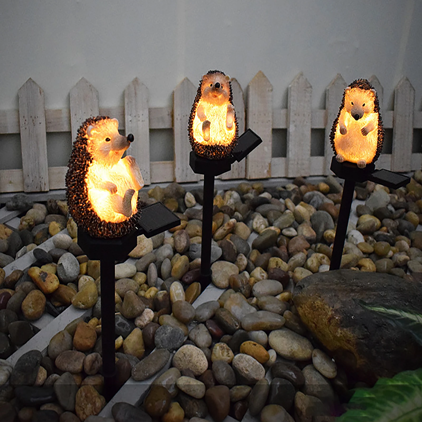 

Solar Powered LED Lights Garden Hedgehog Animal Pixie Lawn Lamp Ornament Waterproof Lamp Unique Solar Lights Outdoor Solar Lamp