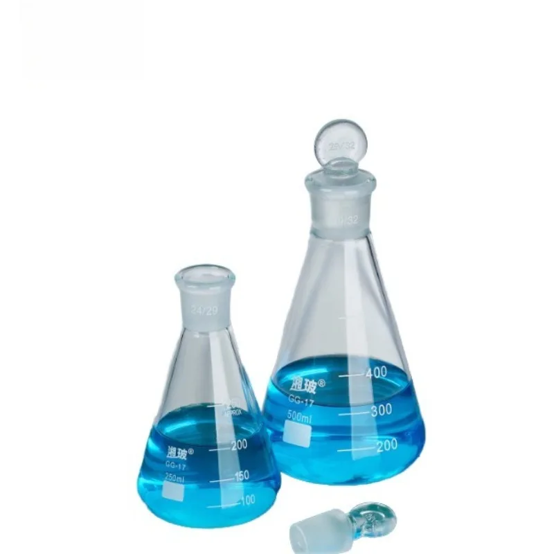 

High Borosilicate Glass Iodine Flask with Stopper 50/100/150/250/500/1000ml Lab Erlenmeyer Flask