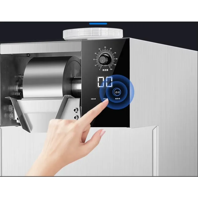 Mini Electric Milk Snow Ice Machine Swelling Ice Cold Drink Maker Commercial Use Stainless Steel