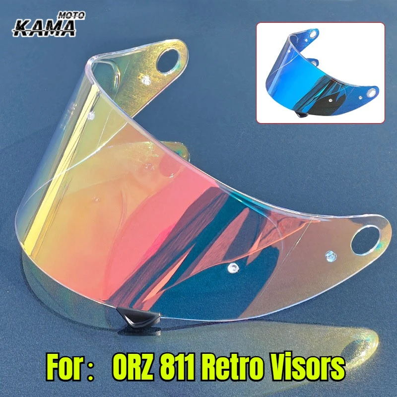 

ORZ 811 Ретро универсальный ветрозащитный стеклянный визор для шлема с УФ-защитой, высокой четкостью, для мотоциклов