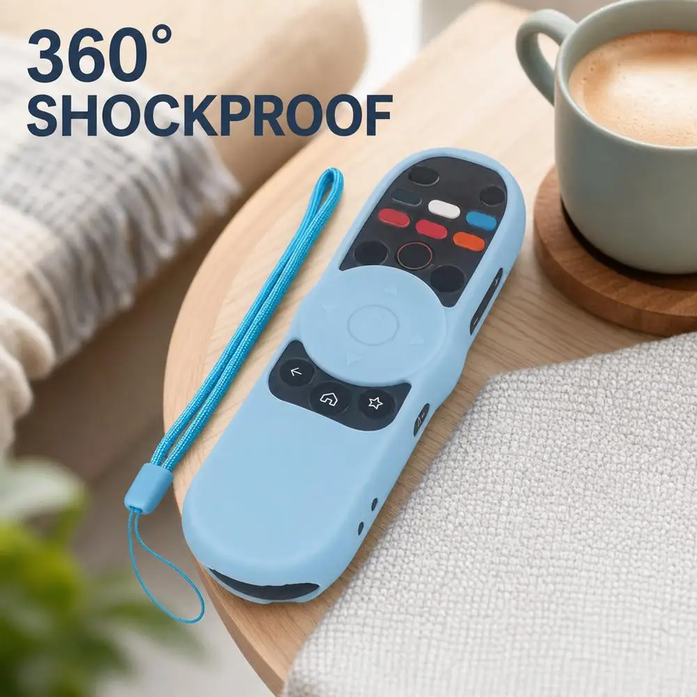 

Silicone TV Remote Control Case for Vizio XRT270 2023 Protective Remote Cover Skin Washable Shockproof Sleeve Shell